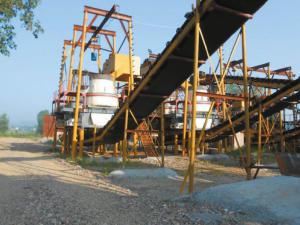 花崗巖加工現場